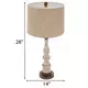 Cream & Brown Vintage Farmhouse Finial Table Lamp - Image 6