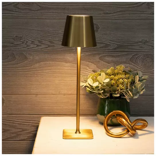 Brushed Gold LED Lamp